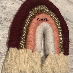 WAVE Macrame rainbow 🌈 wall charm. Custom colors